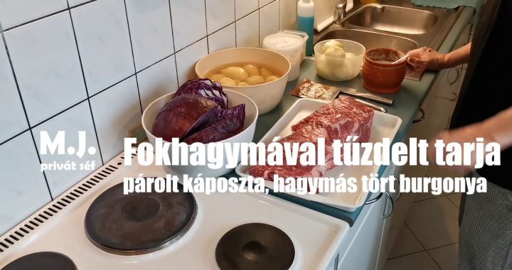 Fokhagymával tűzdelt tarja